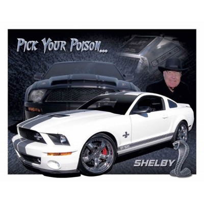GE Tin SHELBY ''Pick your Poison'' 16'' x 12.5''